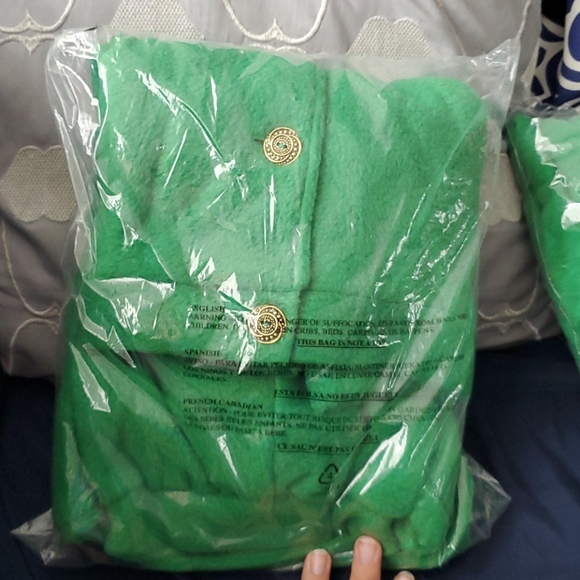 Lynsey Jacket in a Cropped Green Fleece - Picture 8 of 10